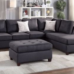 Sectional Sofa + Ottoman