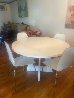 Dining table and chairs