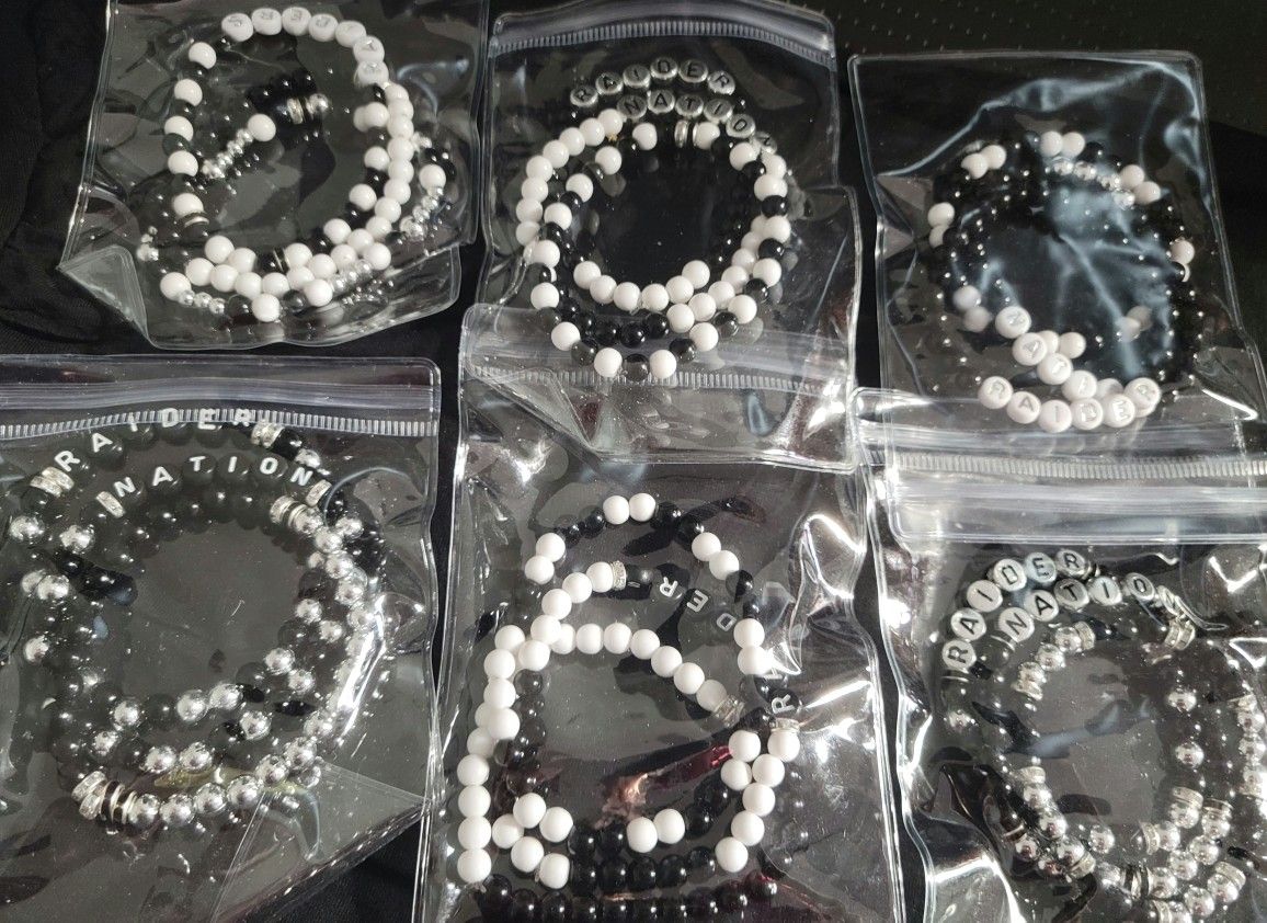 Raider Beaded Bracelets