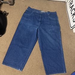 2000s Y2K Jnco Like Yago Wide Leg Baggy Denim Blue Jeans