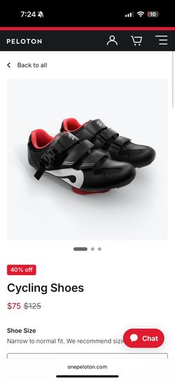Peloton Cycling Shoes Size 39 Euro