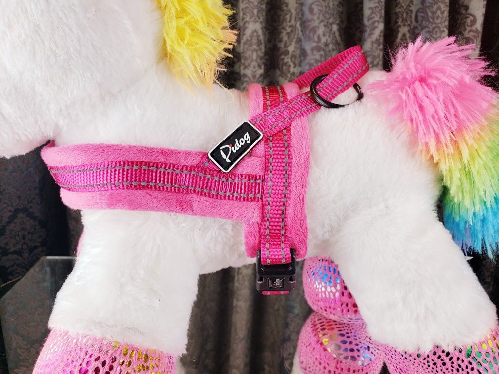 Didog Soft Pink Padded Reflective Dog Strap Escape Proof Harness Size XS $25