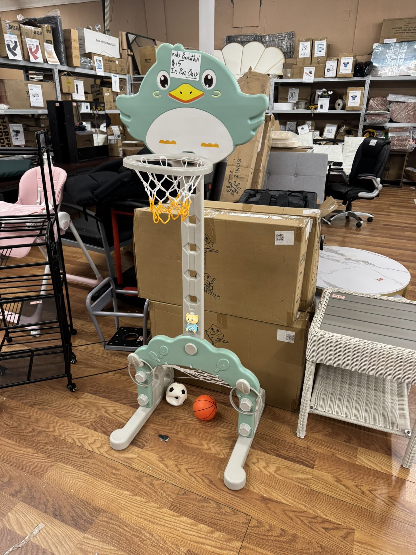 Kids Adjustable Basketball Hoop