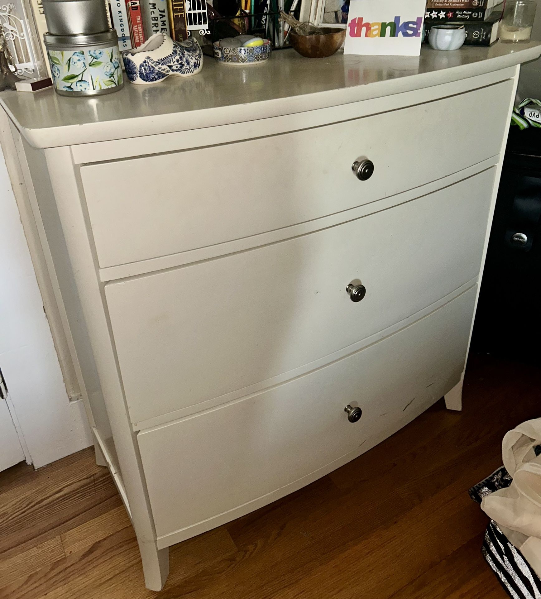 Pottery Barn Chloe 3-Drawer Dresser, Antique White