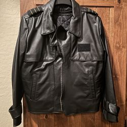 Women’s/Ladies Perrone Pilot Aviator Leather Jacket Large (14-16) Tall
