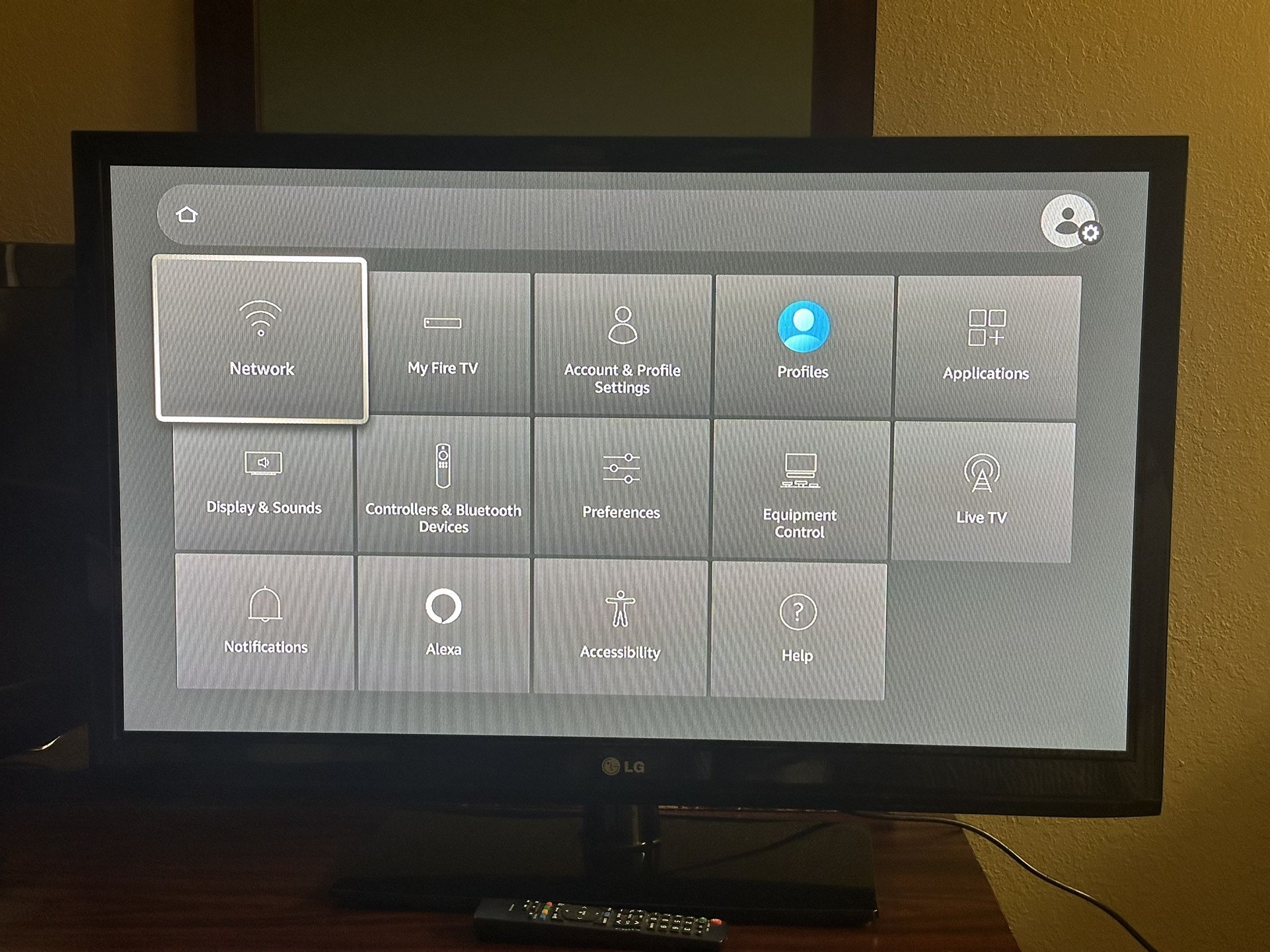 LG 42” TV with Remote