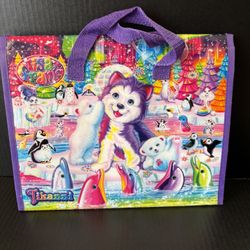 Lisa Frank TIKANNI HUSKY Trifold Portfolio Storage Case Empty