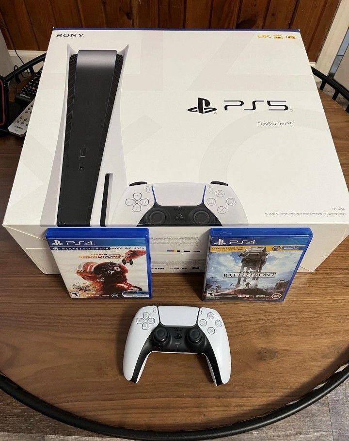 Sony PlayStation 5 Disc Edition New PS5 Working Console, Controller, Headset