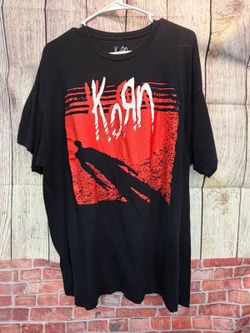 Korn Black Graphic T-Shirt Size XL