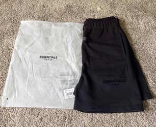 Fear of God Essentials Black Shorts – Medium – Brand New w/ Tags