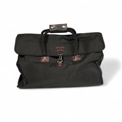 NWOT Victoria’s Secret black canvas with red stitching, travel bag