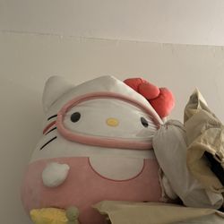 Squishmallows 20 inch Hello Kitty Pink Scuba Stuffed Plush