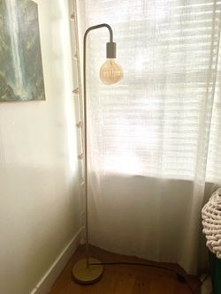 Edison Bulb Gold Floor Lamp