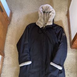 COULOIR Long Ladies Winter Coat With Fur Lined Hood