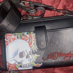 Ed Hardy Crossbody Wallet 