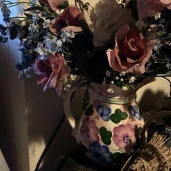 Vintage Vase Of Flowers 