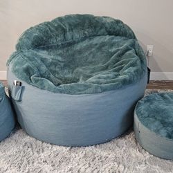 Corduroy Bean Bag Style Lounge Chair