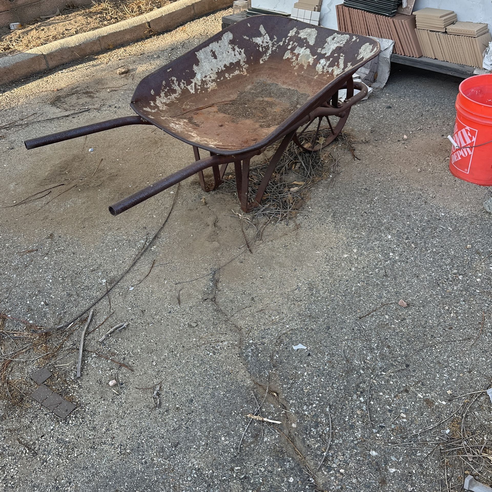 Antique Wheel Barrel