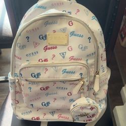 Guess Nylon LOGO Graffiti Backpack (Send Offers)