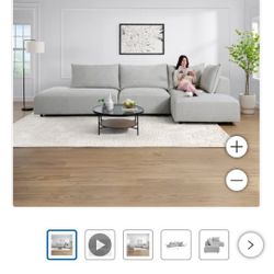 Nearly New Gray Modular Sectional 