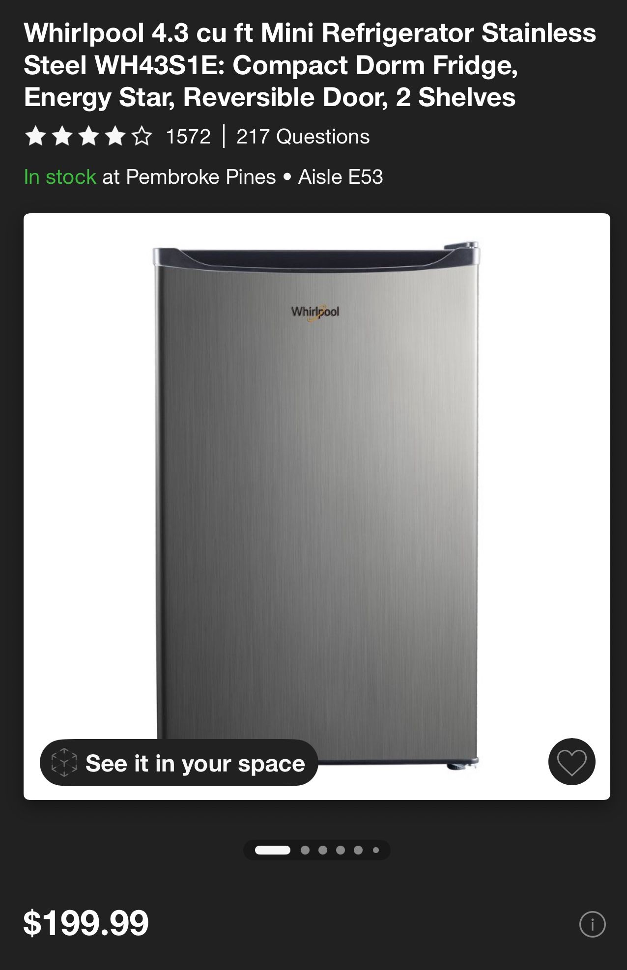 Whirlpool Mini Fridge