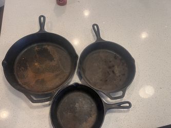 3pc Iron Skillets
