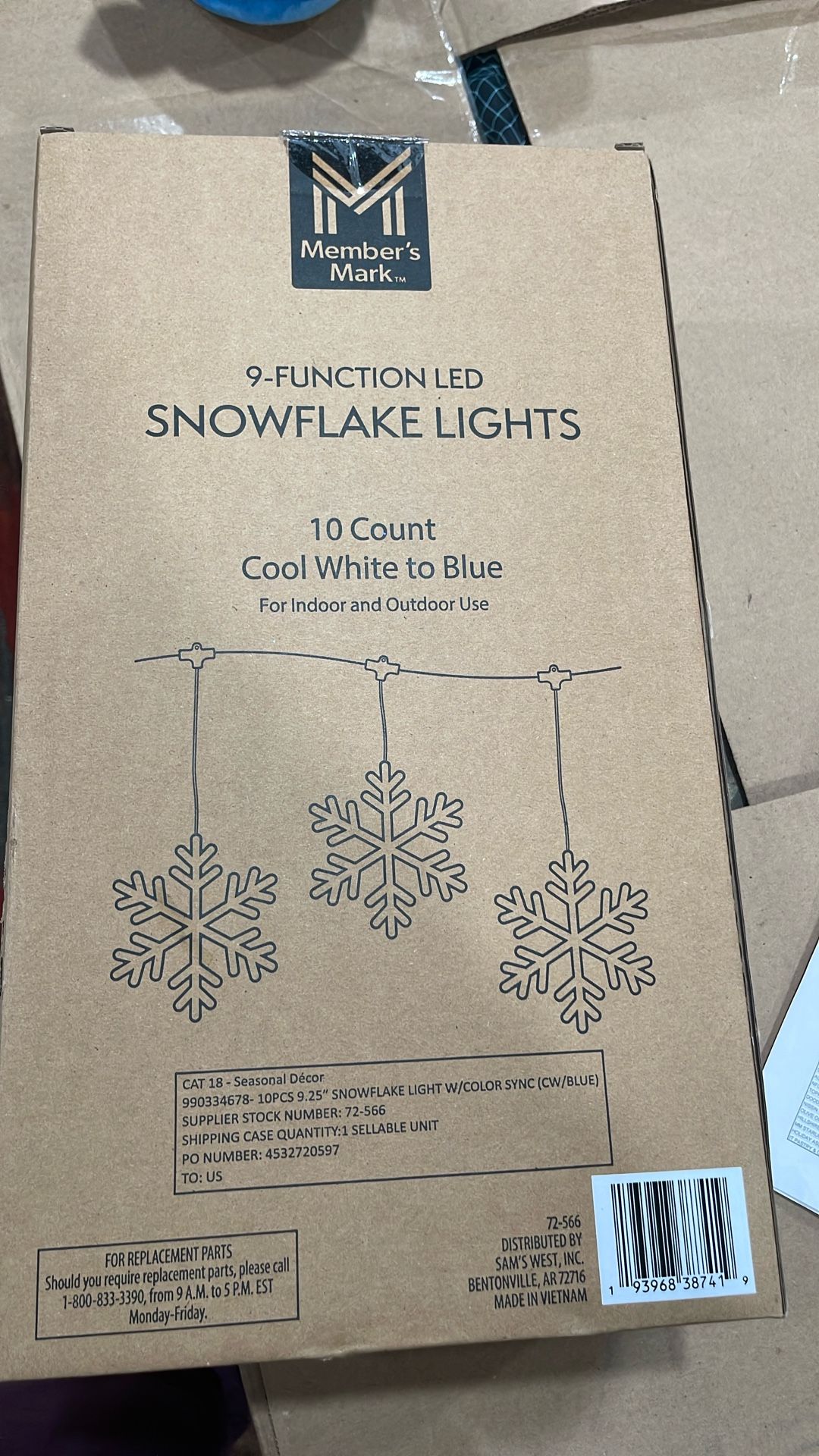 9-function Snowflake Lights