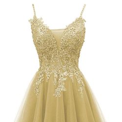 Gold Dress Short
