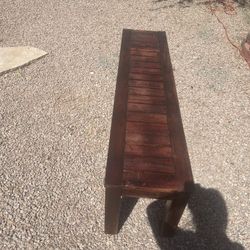 Beautiful Refinished Wood Bench