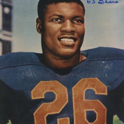 J. C. Caroline Signed Illinois Fighting Illini 8x10 Photo Inscribed "63 Bears" (Autograph Reference COA)