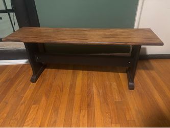wooden bench
