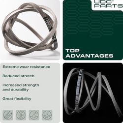 UDC Parts 196103 Mower Deck Belt Replacement for Husqvarna 03 01 LGT2654 YTH24V54 54 Inch Craftsman Poulan/Aramid Cord / 147.50 inches