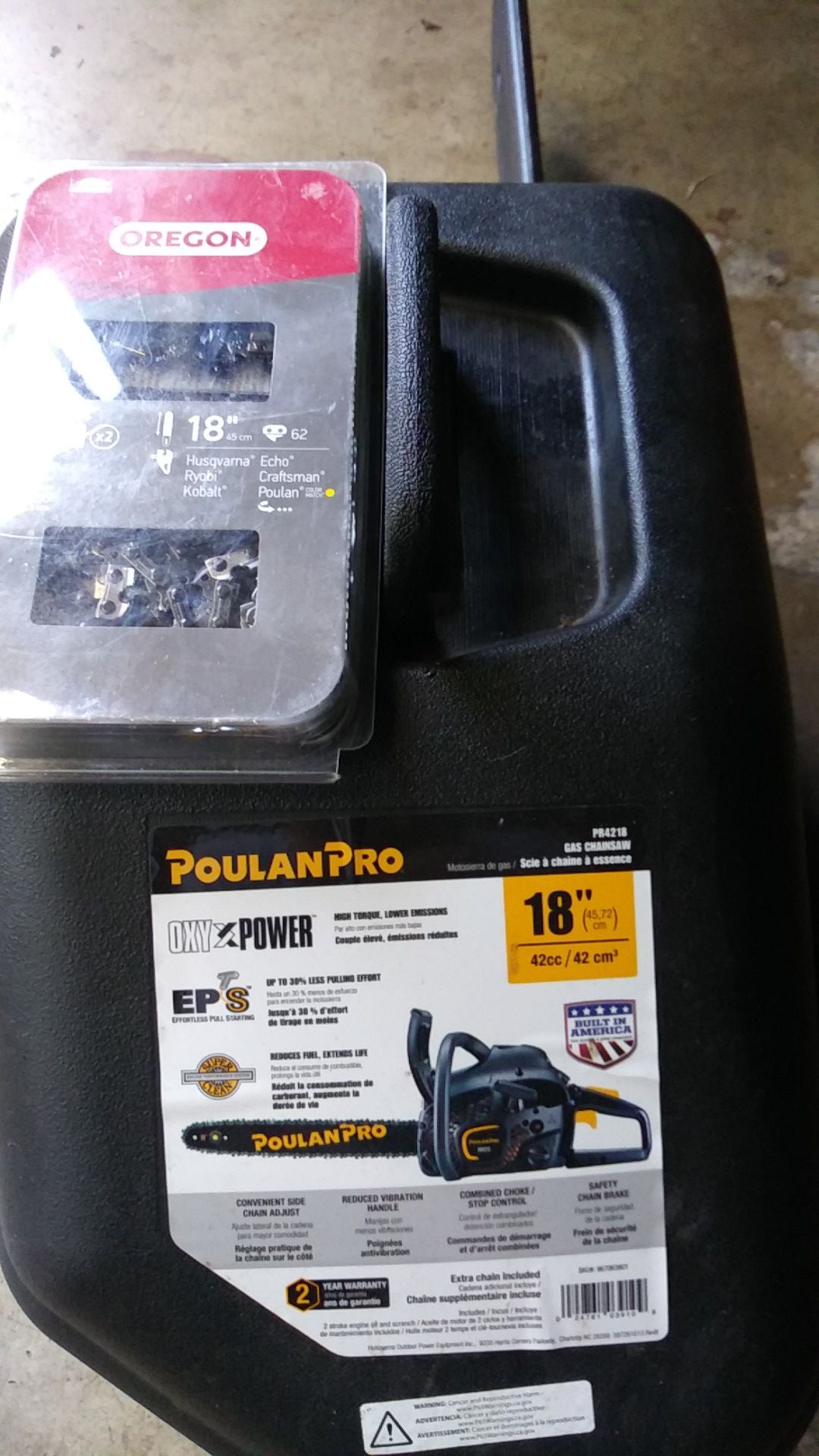 Poulan Pro 18in chainsaw