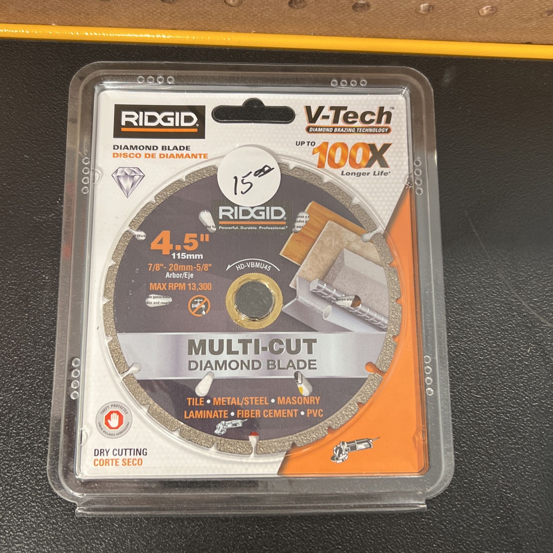 Ridgid 4.5” Multi- Cut Diamond Blade