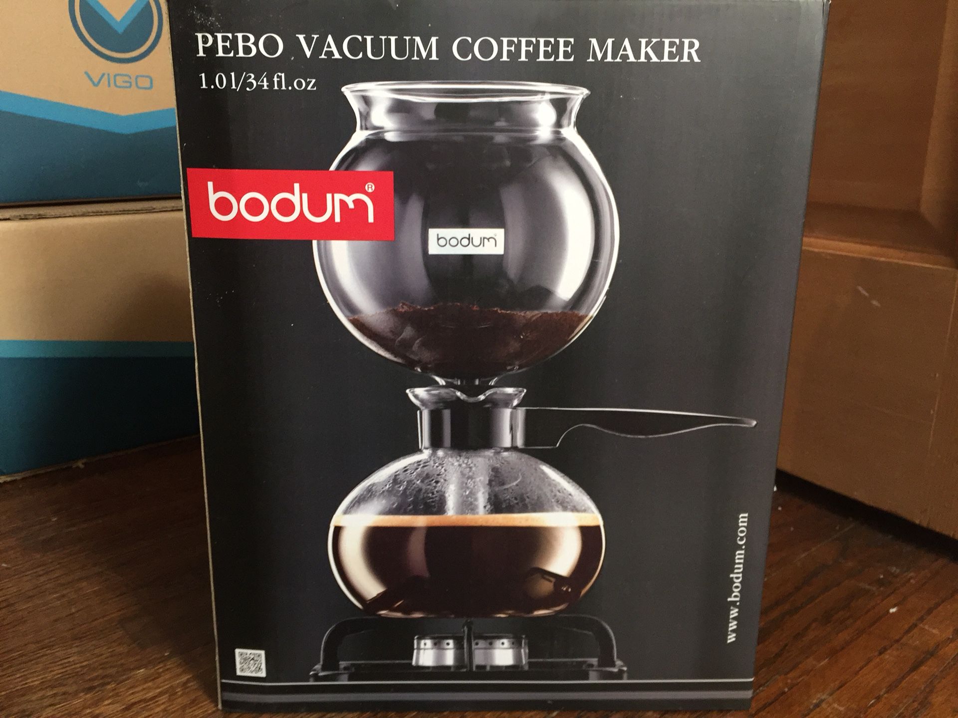 Bodum Pebo Vacuum Coffee Maker new in box