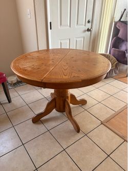 Oak table and chairs