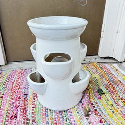$15 - 1.5 Ft Tall Ceramic Pot For Herbs Or Multiple Plants 