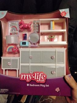 My Life Bedroom Playset For 18-in Dolls New In Box