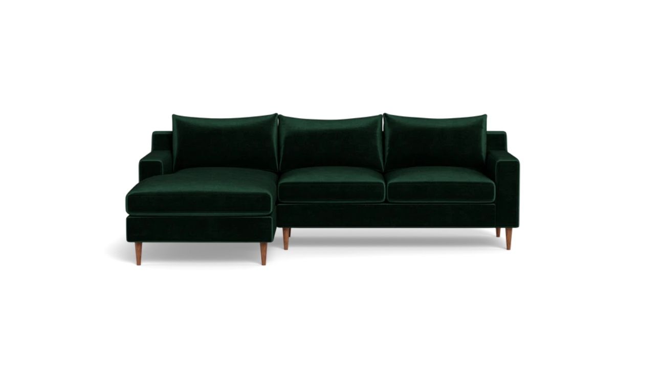 Green velvet couch perfect for living room $1,800