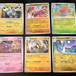 6 Pokemon Scarlet & Violet 151 Reverse Holo Set 2