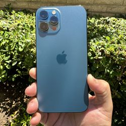 IPhone 12 Pro Max 256 GB Pacific Blue, Amazing Condition.  UNLOCKED use any carrier.  Hablo Espanol.  