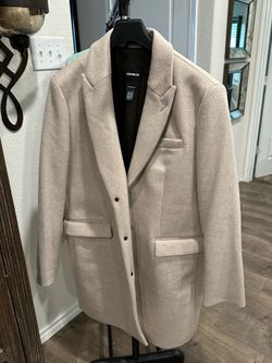 Express wool trench coat