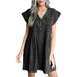 Shift Dress Goth Boho New 