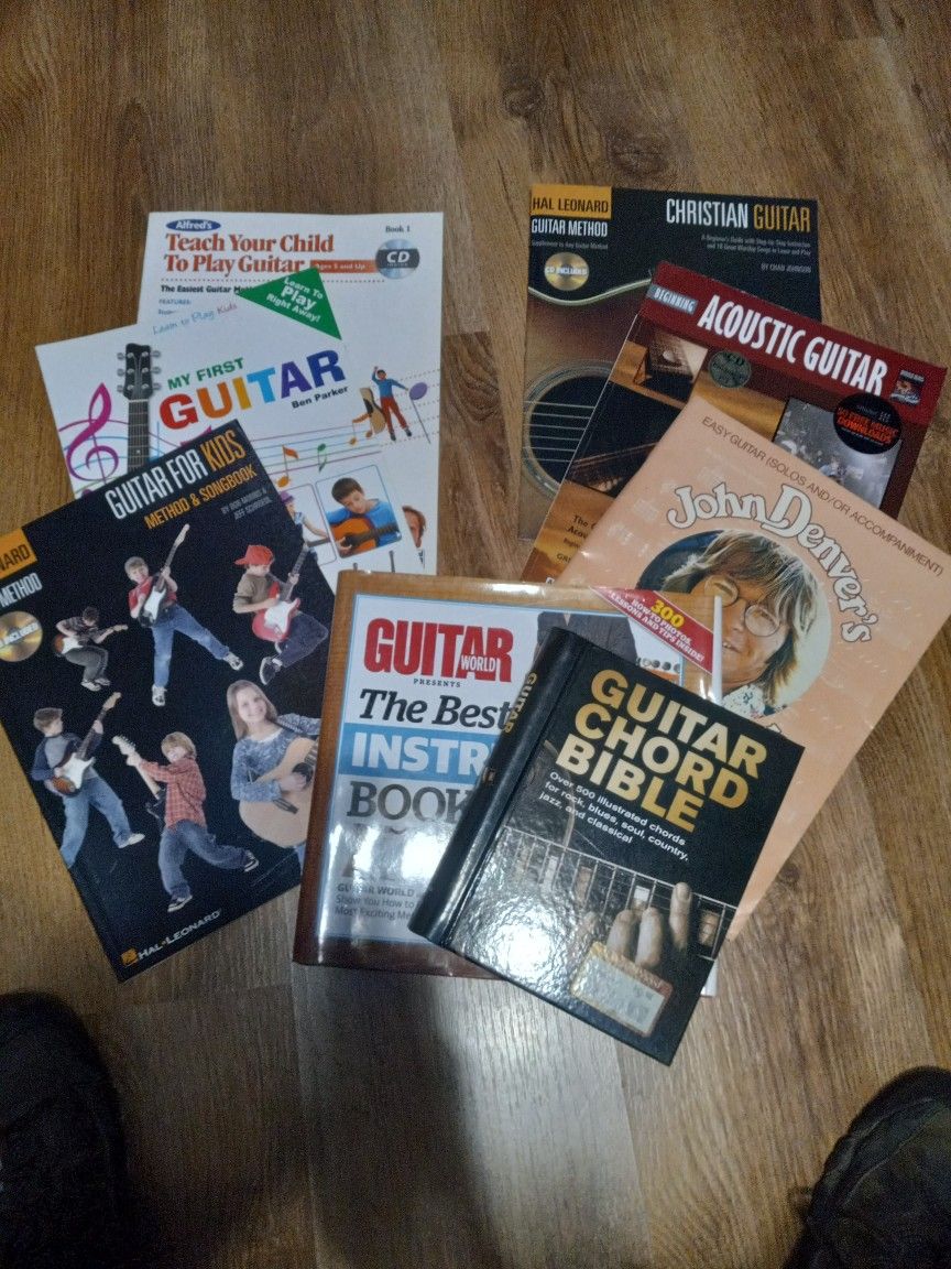 Guitar Books, Kids And Adults