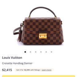 ♥️🤎Authentic Louis Vuitton Croisette in Damier crossbody bag 🤎♥️