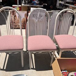 Set of 3 Dining Table Chairs