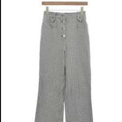 Miu Miu BlackxWhite Gingham Check Pants