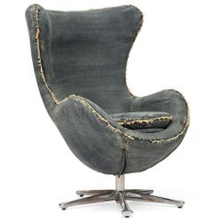 Designer Jean Club Lounge Chair