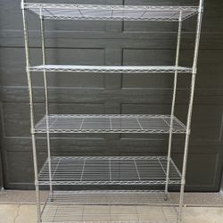 Style Selections 5 -Tier Chrome Steel Utility Shelves