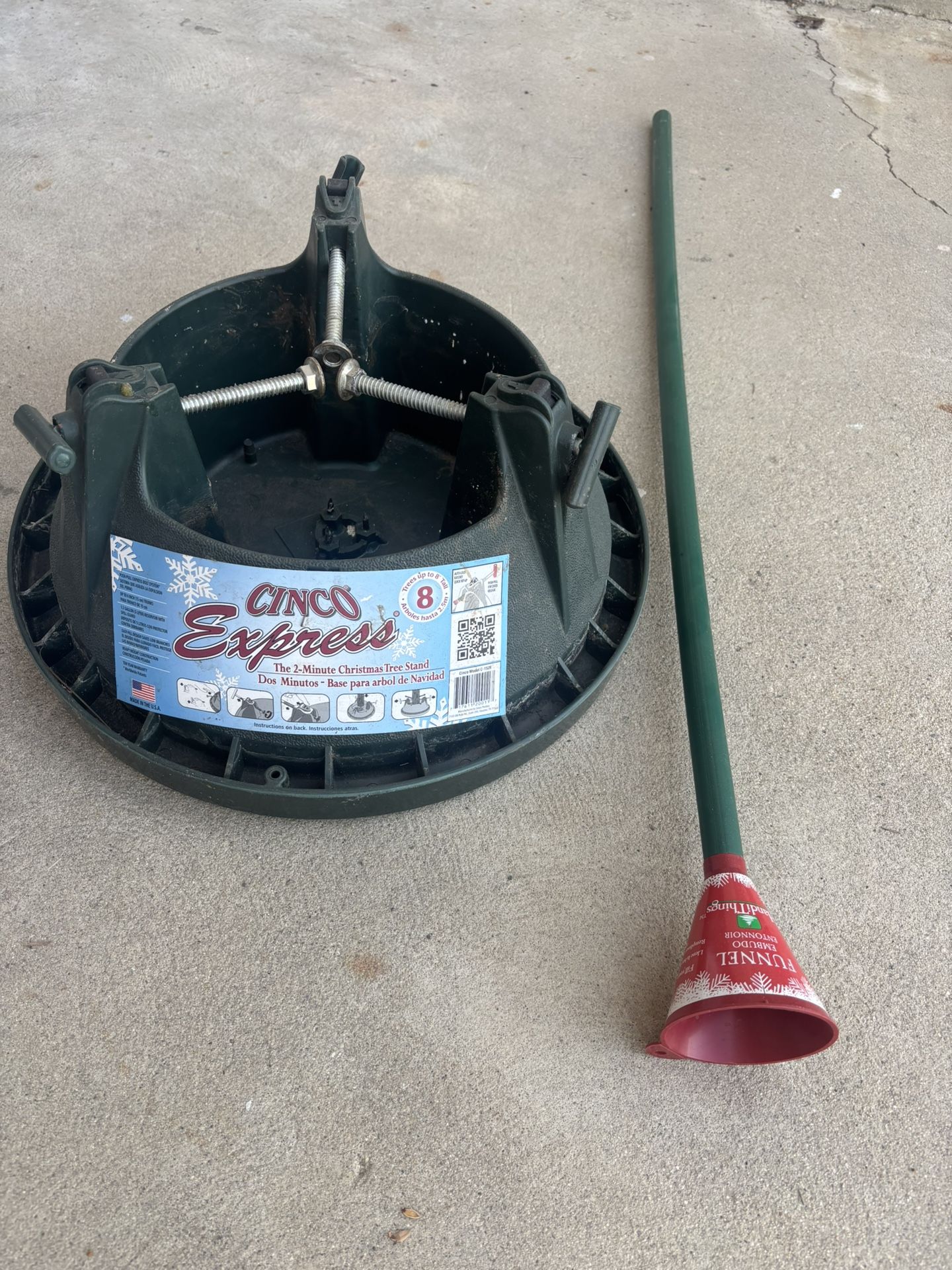 Christmas Tree Stand And Watering Funnel